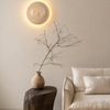 Travertine Stone LED Wall Lamp | Minimalist Modern Wall Sconce