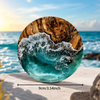 Luxury Ocean Wave Silicone Coasters – Modern Coastal Home Decor Set