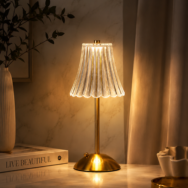 Minimalist Crystal Atmosphere Lamp – Modern Bedside Table Light