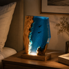 Deep Sea Diver Resin Table Lamp - Vintage Nautical Desk Light with LED Bulb