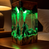 Godzilla Resin Table Lamp – Color-Changing Kaiju Epoxy Night Light with Atomic Breath