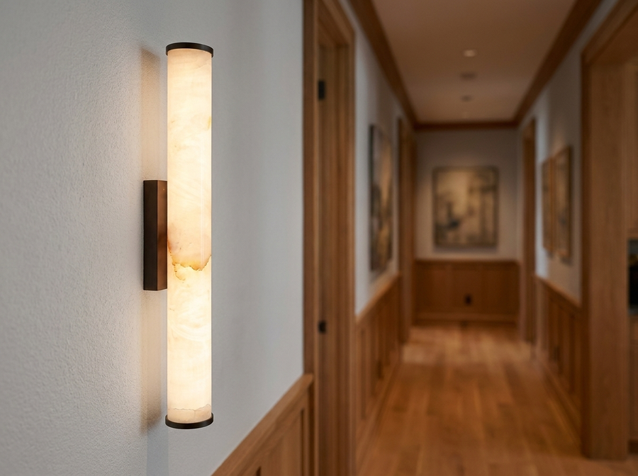 🎁 Modern Alabaster LED Wall Sconce | Luxury Wall Light Fixture (10% off)