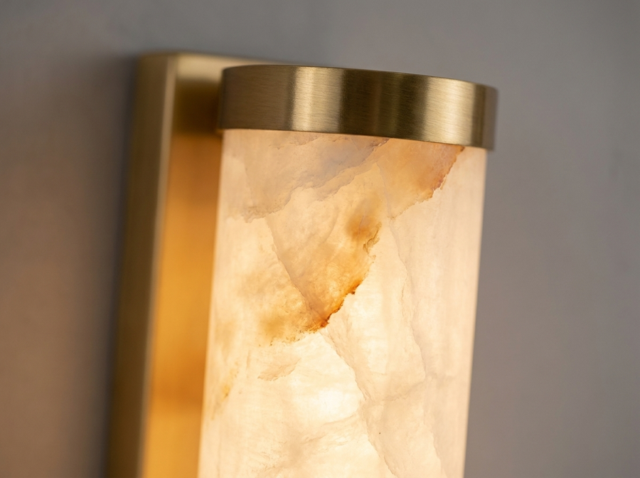 Modern Alabaster LED Wall Sconce | Luxury Wall Light Fixture