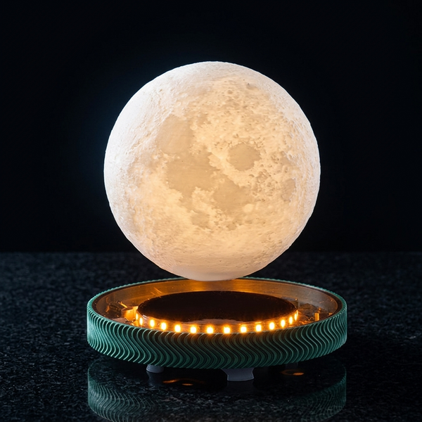 Levitating Moon Lamp — Magnetic Floating Night Light
