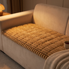 Burrow Plush Sofa Cover — Thick Ribbed Non-Slip Couch Mat